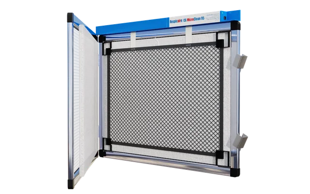 Respicaire MicroClean 95 residential air cleaner, open view