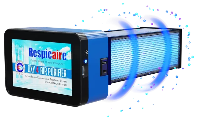 Respicaire OXY 4 whole-home air purifier with color touch screen